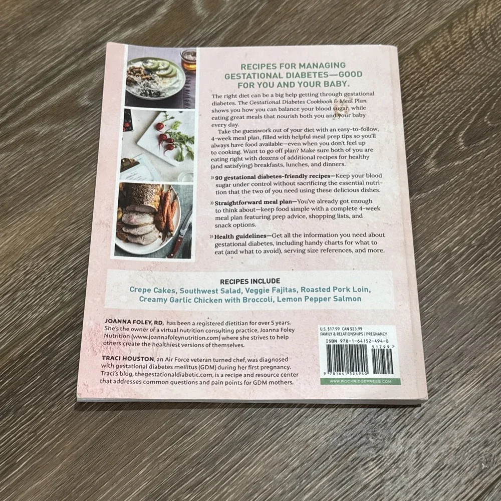 Gestational Diabetes Cookbook and Meal Plan : By‎ Joanna Foley & Traci Houston